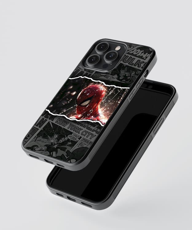 Spiderman Comics Glass Case