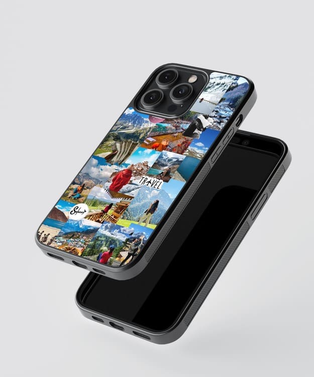 Snow Mountains Travel Glass Case