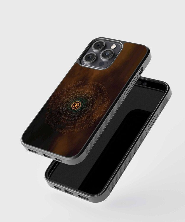Om Mantra Glass Case
