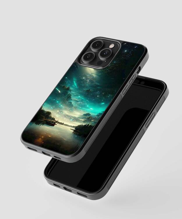 Aurora Winter Sky Glass Case