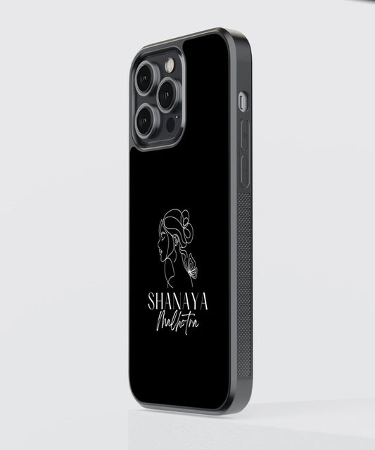 Stylish Custom Name Glass Case