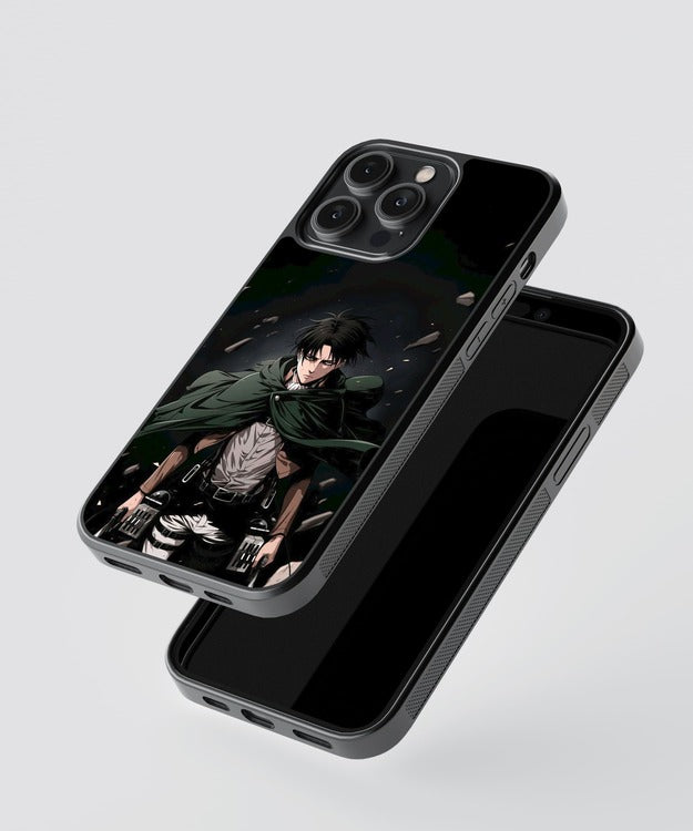 Levi Ackerman Anime Glass Case