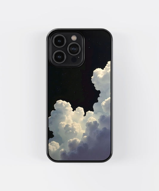 Clouds Night Sky Glass Case