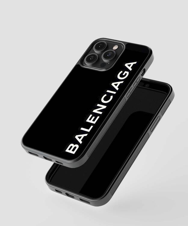 Balenciaga Brand Glass Case