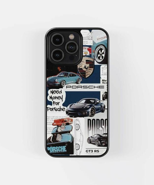 Porsche Classic Poster Glass Case