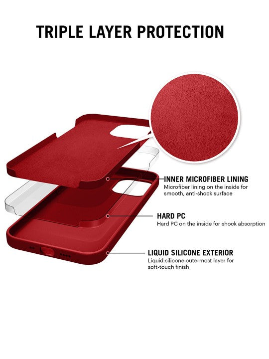 Solid Red Silicone Case