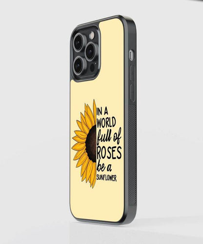 Sunflower Aesthetics Glass Case