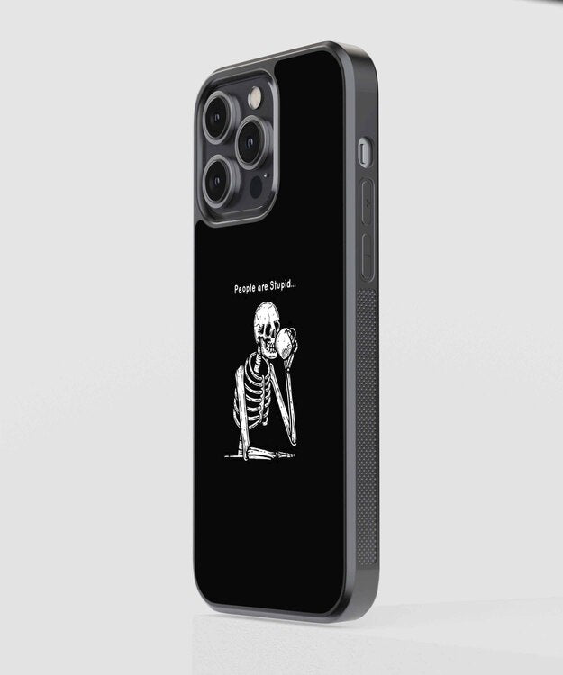 People Are Stupid Glass Case