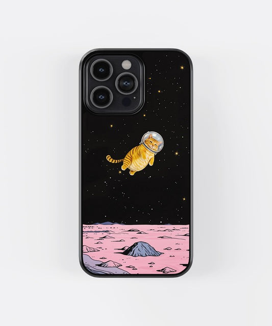 Space Cat Glass Case
