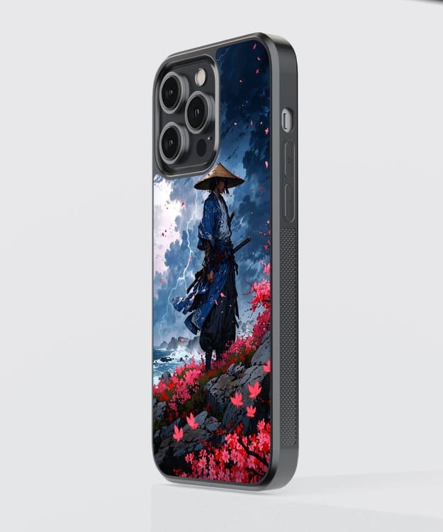 Samurai Artwork Glass Case