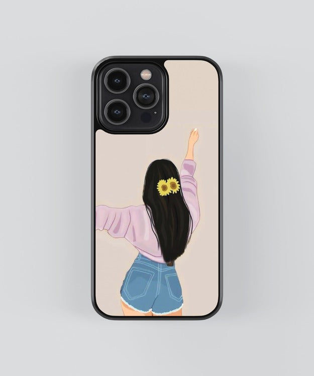 Lavender Girl Aesthetics Glass Case