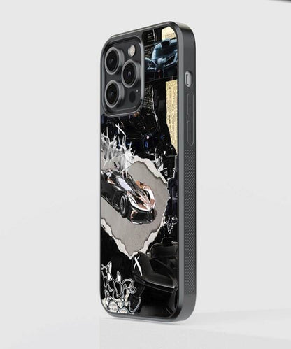 Luxury Car Poster Glass Case