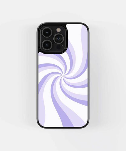 Lavender Spiral Glass Case