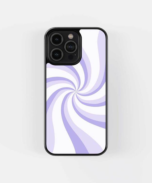 Lavender Spiral Glass Case