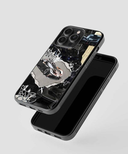 Luxury Car Poster Glass Case