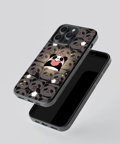 Panda Party Cute Glass Case