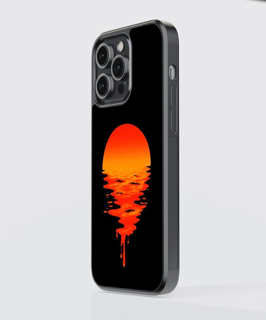 Sunset Painting Glass Case