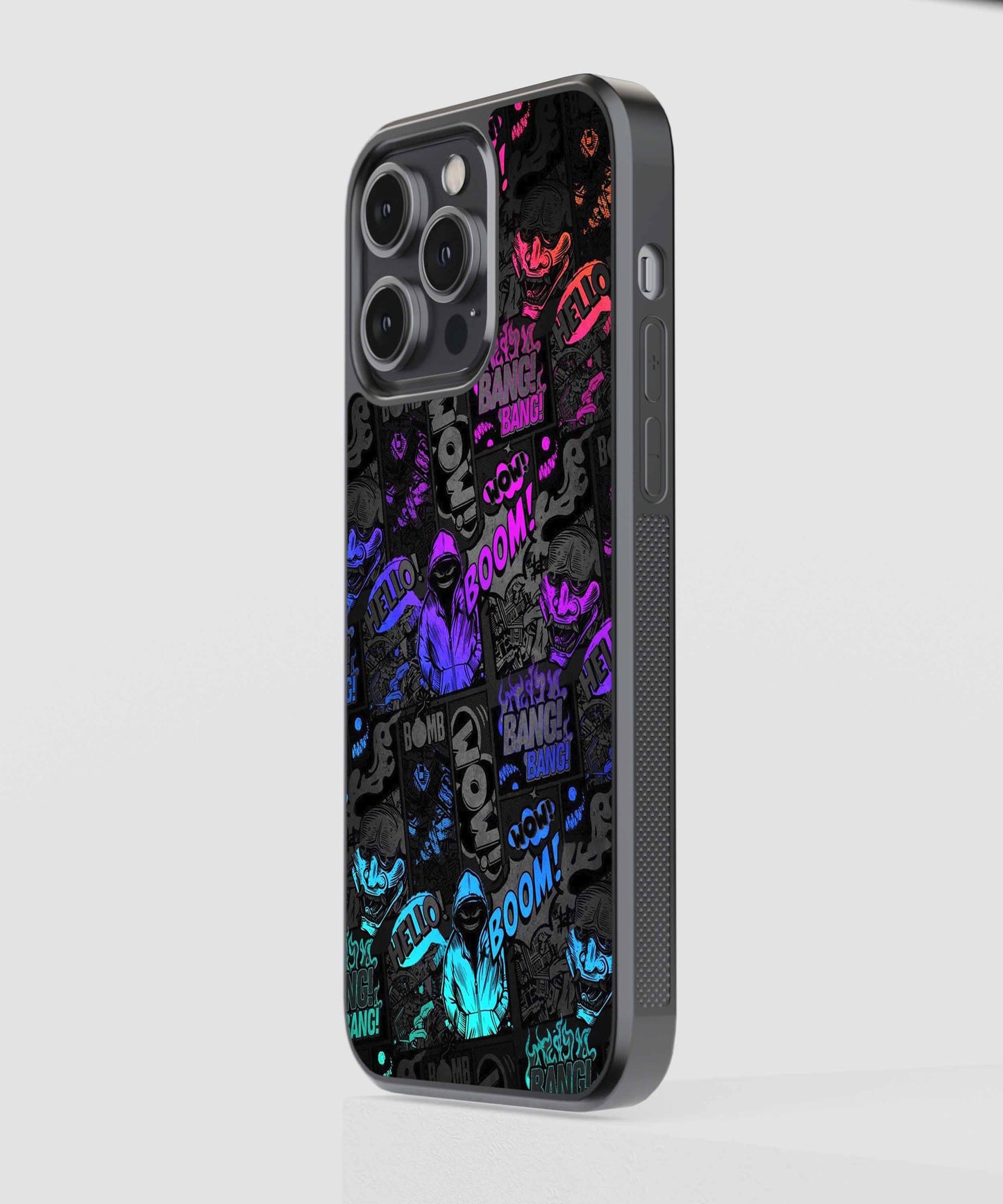 Neon Boom Boom Glass Case