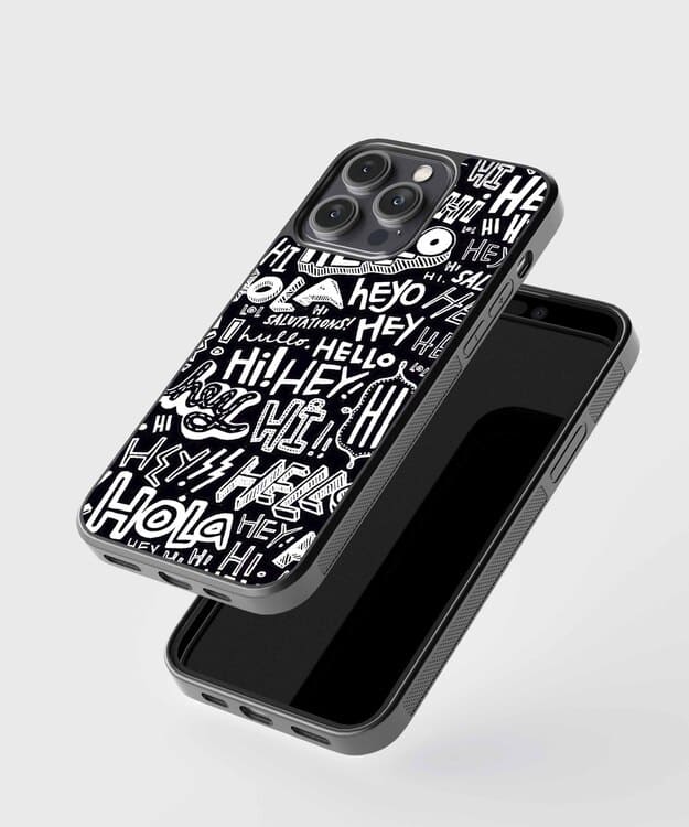 Hi Hey Hola Glass Case