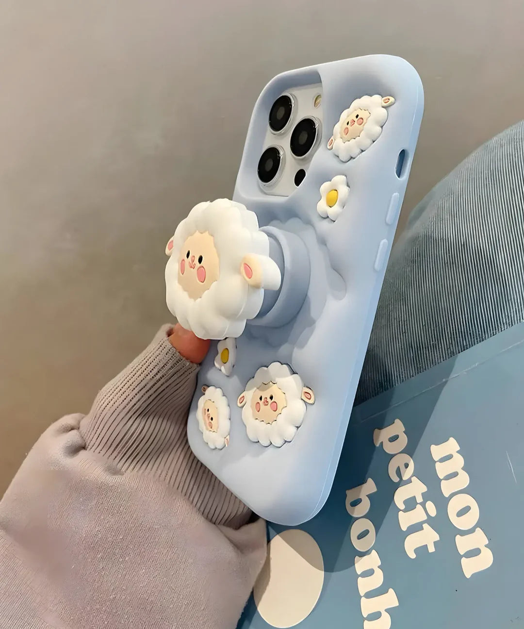 Cute Fluffy Sheep Soft Silicone Case