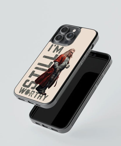 Thor I'M Still Worthy Glass Case