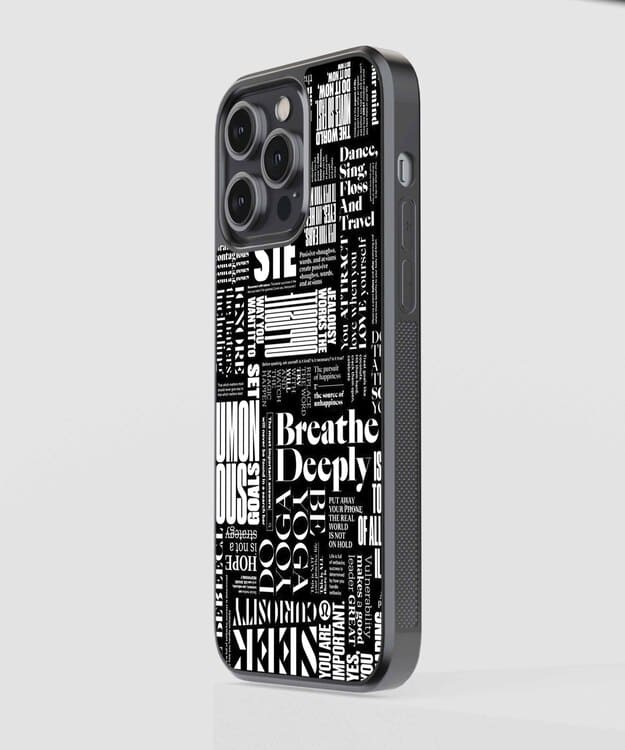 Breathe Deeply Glass Case