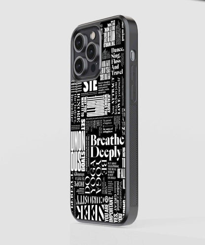 Breathe Deeply Glass Case