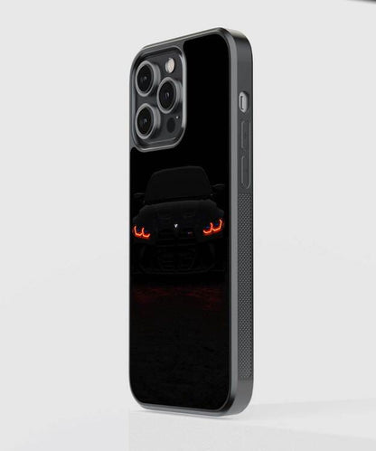 Fiery Car Eyes Glass Case