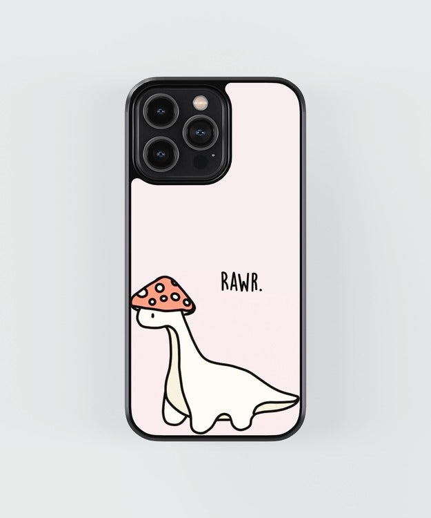 Dinosaur Rawr Glass Case
