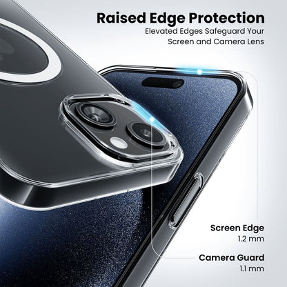 Anti-Yellow MagSafe Clear Case + 360° MagPro Magnetic Phone Holder