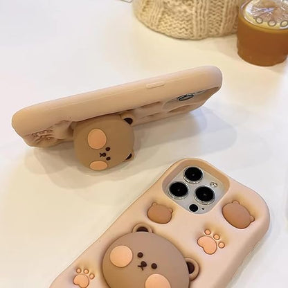 Cute Teddy Bear Soft Silicone Case