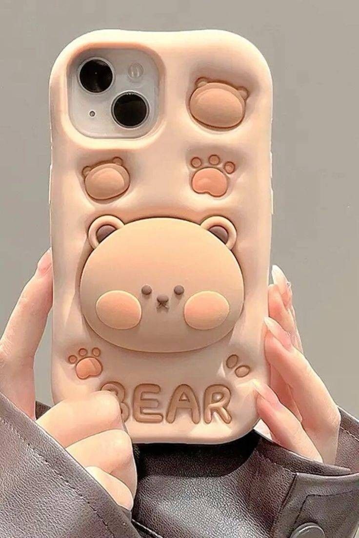 Cute Teddy Bear Soft Silicone Case