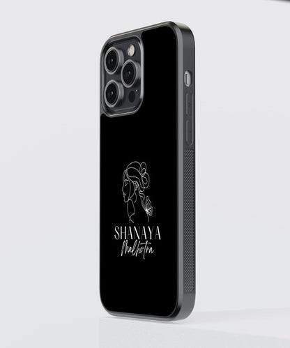 Stylish Custom Name Glass Case