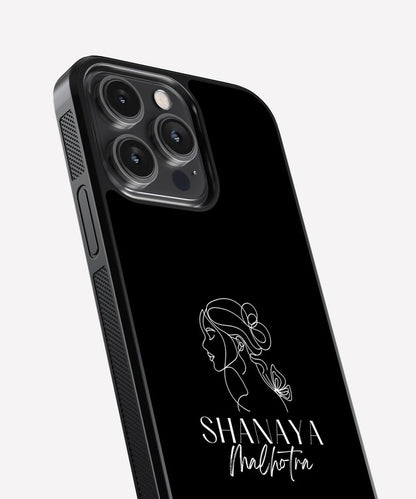 Stylish Custom Name Glass Case