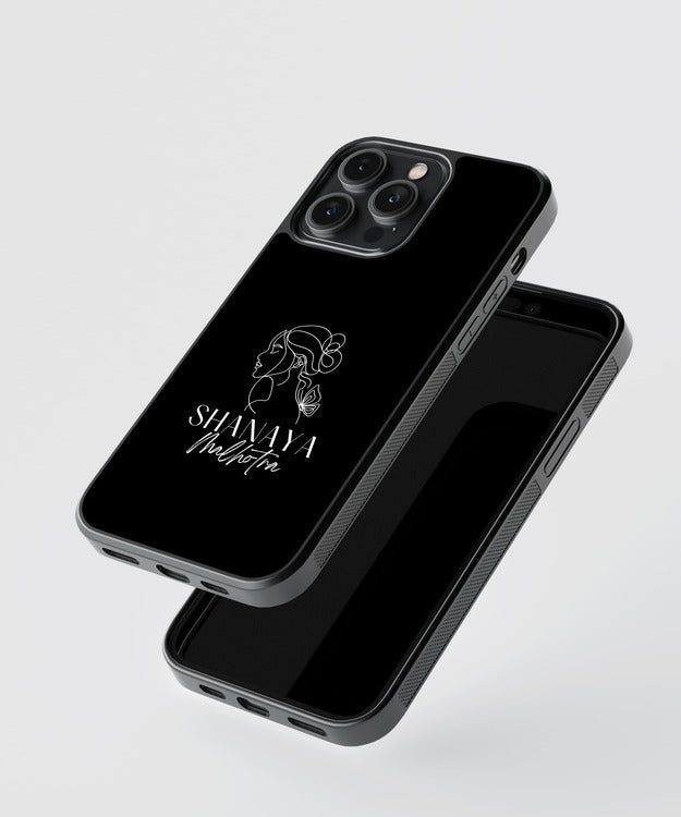 Stylish Custom Name Glass Case