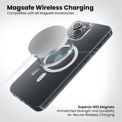 Anti-Yellow MagSafe Clear Case + 360° MagPro Magnetic Phone Holder