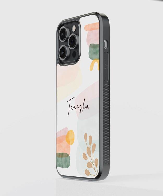 Color Custom Name Art Glass Case