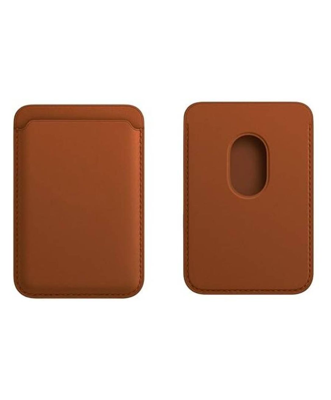 Anti-Yellow MagSafe Clear Case + Leather Magsafe Wallet