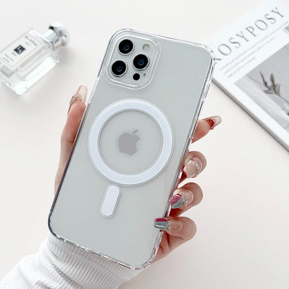 Anti-Yellow MagSafe Clear Case + 360° MagPro Magnetic Phone Holder
