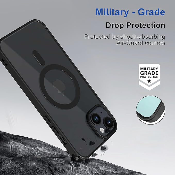 Black Transparent  MagSafe Case