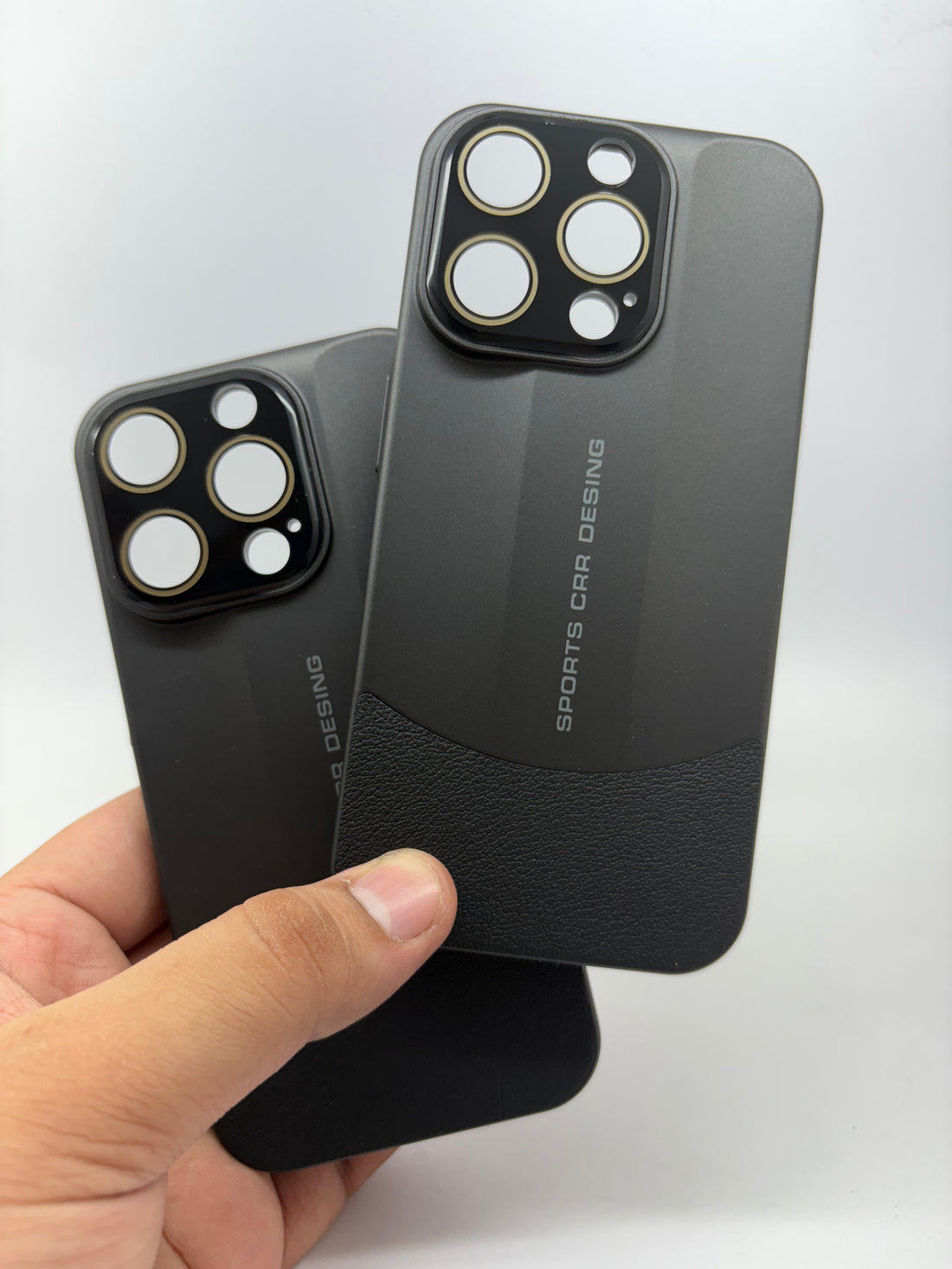 Sports Design Luxury Matte Case with Leather Grip