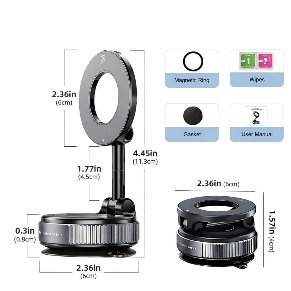 360° MagPro Magnetic Phone Holder by Cazofy