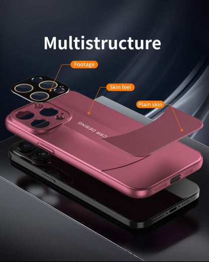 Sports Design Luxury Matte Case with Leather Grip