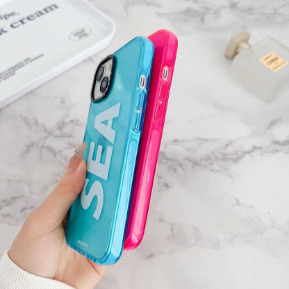 Neon Pink Sea Silicon Case