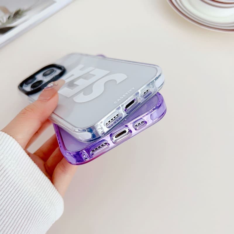 Neon White Sea Silicon Case