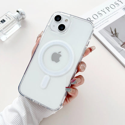 Anti-Yellow MagSafe Clear Case + 360° MagPro Magnetic Phone Holder