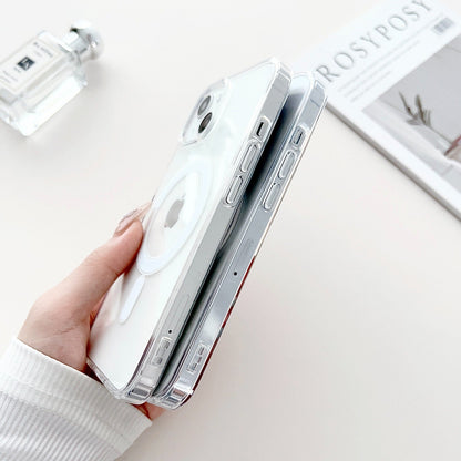 Anti-Yellow MagSafe Clear Case + 360° MagPro Magnetic Phone Holder