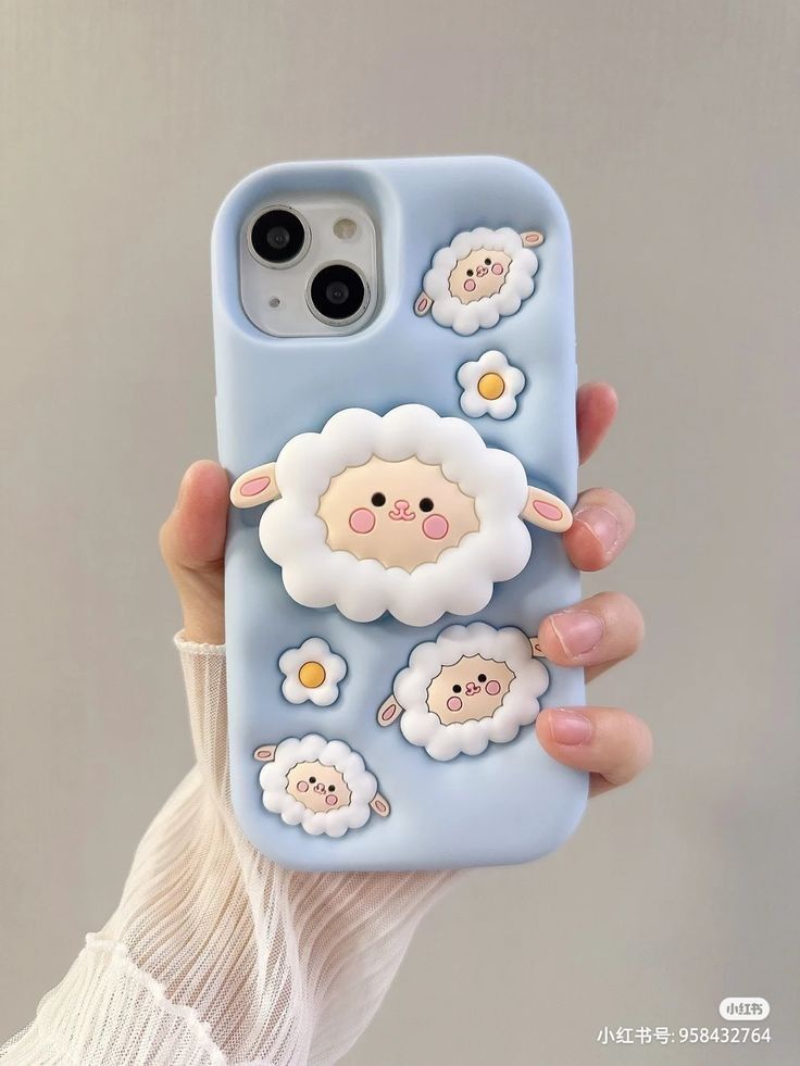 Cute Fluffy Sheep Soft Silicone Case