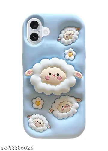 Cute Fluffy Sheep Soft Silicone Case